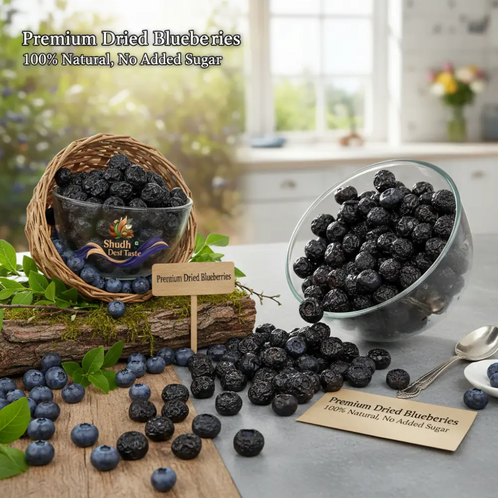 Natural Dried Blueberries Packaging - Premium Quality