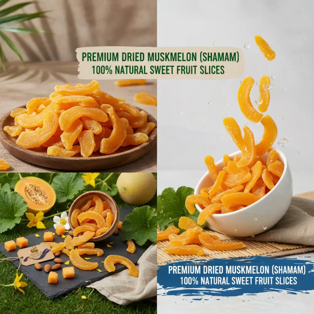 Dried Muskmelon Closeup - Traditional Sun-Drying