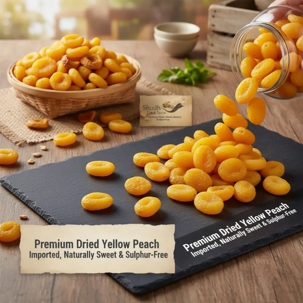 Dried Yellow Peach Closeup - Natural Sweetness
