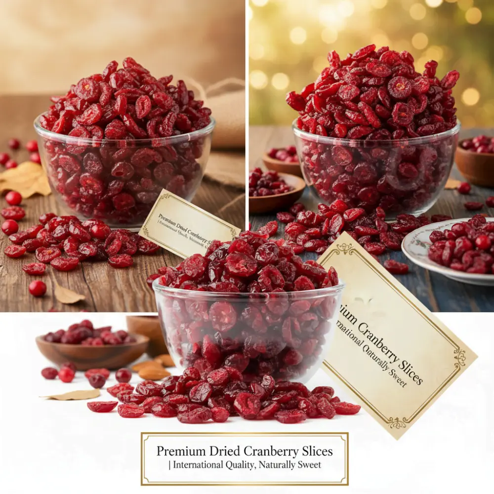 Premium Packaging of Dried Cranberry Slices