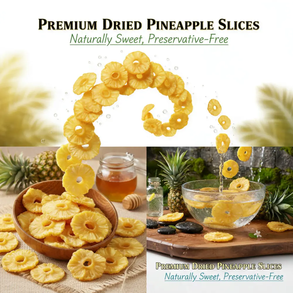 Dried Pineapple Closeup - Chewy Texture & Natural Sweetness