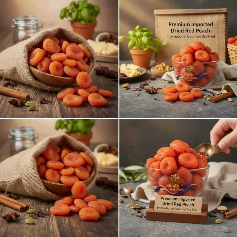 Gourmet Dried Peach Snack - Healthy Alternative