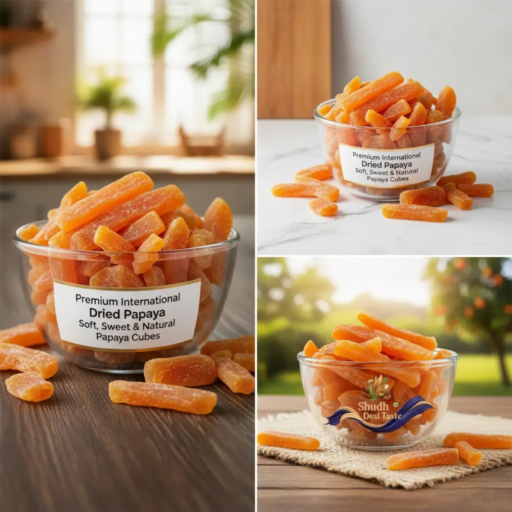Soft Dried Papaya - No Added Sugar, Natural Sweetness