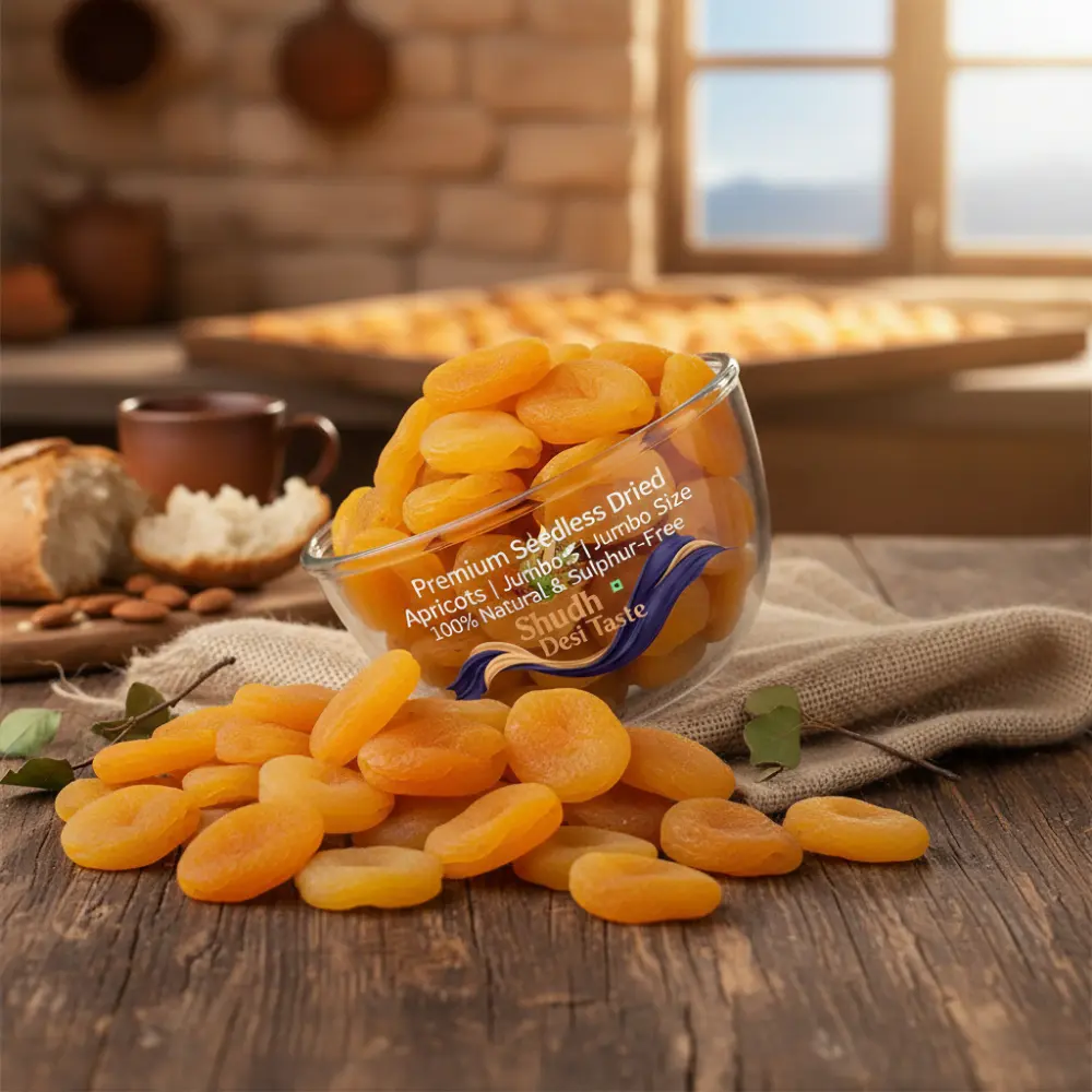 Natural Dried Apricots - Rich in Fiber & Vitamin A