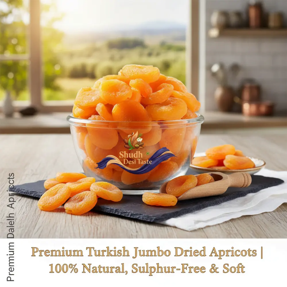 Jumbo Dried Apricots Closeup - Soft Texture