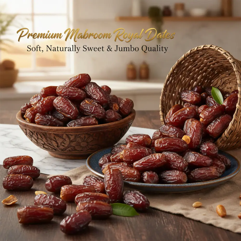 Mabroom Dates Packaging - Premium Quality