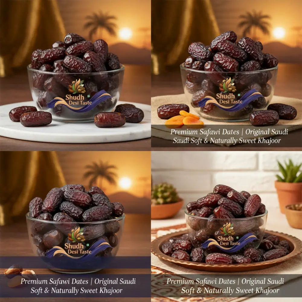 Safawi Dates Closeup - Soft & Juicy Texture
